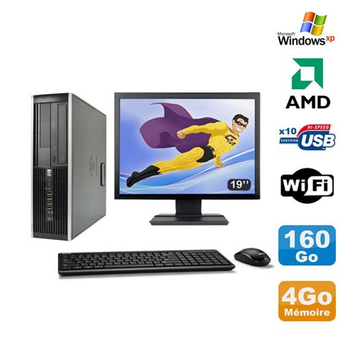 Acheter Pc hp compaq 6005 pro sff amd 3ghz 4go 160go graveur wifi windows xp 19' État correct - 189,00 € Pc hp compaq 6005 pro sff amd 3ghz 4go 160go graveur wifi windows xp 19' État correct - Hewlett-Packard reconditionné disponible sur Fnac