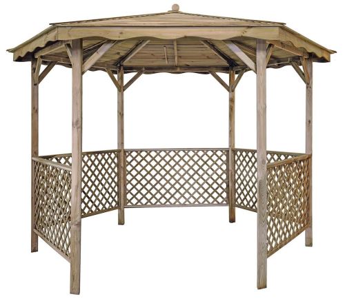 Jardipolys - Tonnelle de jardin en bois Lora