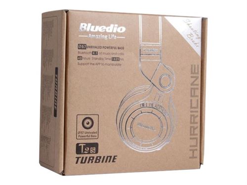 Bluedio T2S - Koptelefoon met micro - over oor - Bluetooth - draadloos - rood