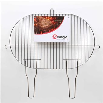 Grille Ovale Simple 50.5x33cm Somagic Accessoires pour Grille barbecue somagic à prix mini