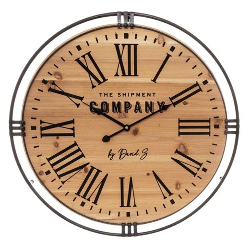 ATMOSPHERA - Horloge Murale - Colonial - Bois - Beige - 58 cm - Image 2