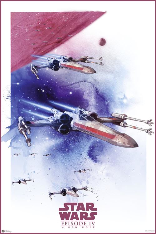 Poster affiche enroulé Star Wars Episode IV Poster X-Wing Sternjäger 91.5 x 61cm