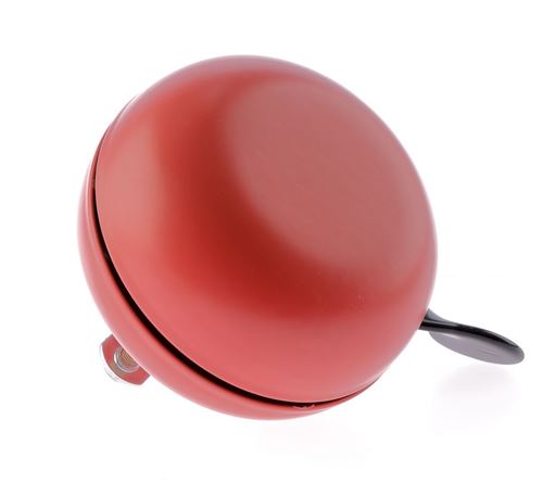 Niet Verkeerd sonnette de vélo ding-dong acier 80 mm rouge