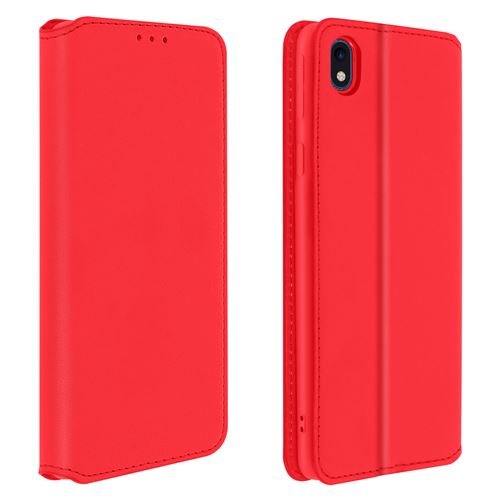 Avizar Housse pour Samsung Galaxy A01 Core Étui Folio Portefeuille Fonction Support Rouge