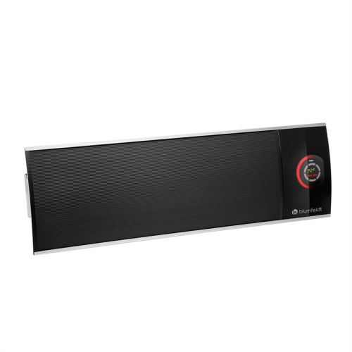 Blumfeldt Cosmicbeam Ultra - Radiateur, Chauffage Terrasse, Chauffage Électricque, Rayonnement Infrarouge, 2200 W, Classe De Protection Ipx4, Montage Mural, Mode Eco, Noir