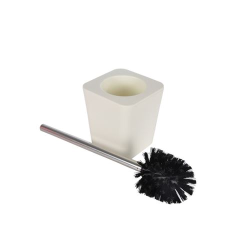 Paris Prix - Brosse Wc Soft Touch vitamine 39cm Naturel