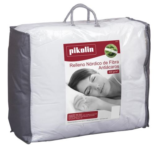 Couette en fibre hypoallergénique et antiacariens, automne/hiver, 400 g/m². Très doux. 240x260 cm - Lit double adultePikolin Home