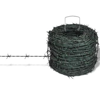 Fil Barbele Vert De Fer De 100m Cloture La Protection De Jardin