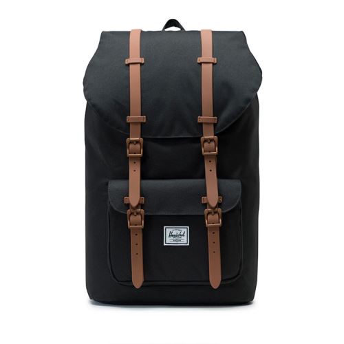Sac à dos Little America 25.5 Litres Black/Saddle Brown