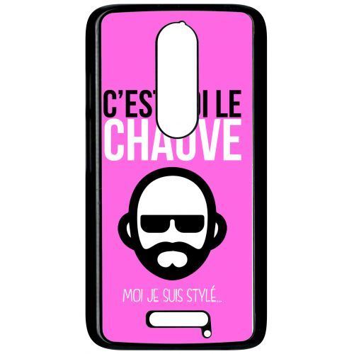 Coque motorola moto x 3 c est toi le chauve moi je suis styl 9