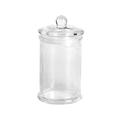 bonbonnière verre avec couvercle 6 x 11,7 cm