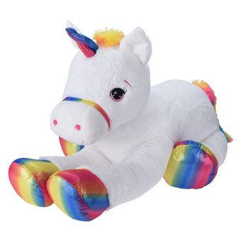 Tender Toys peluche licorne en peluche 87 cm blanc Peluche Achat prix fnac