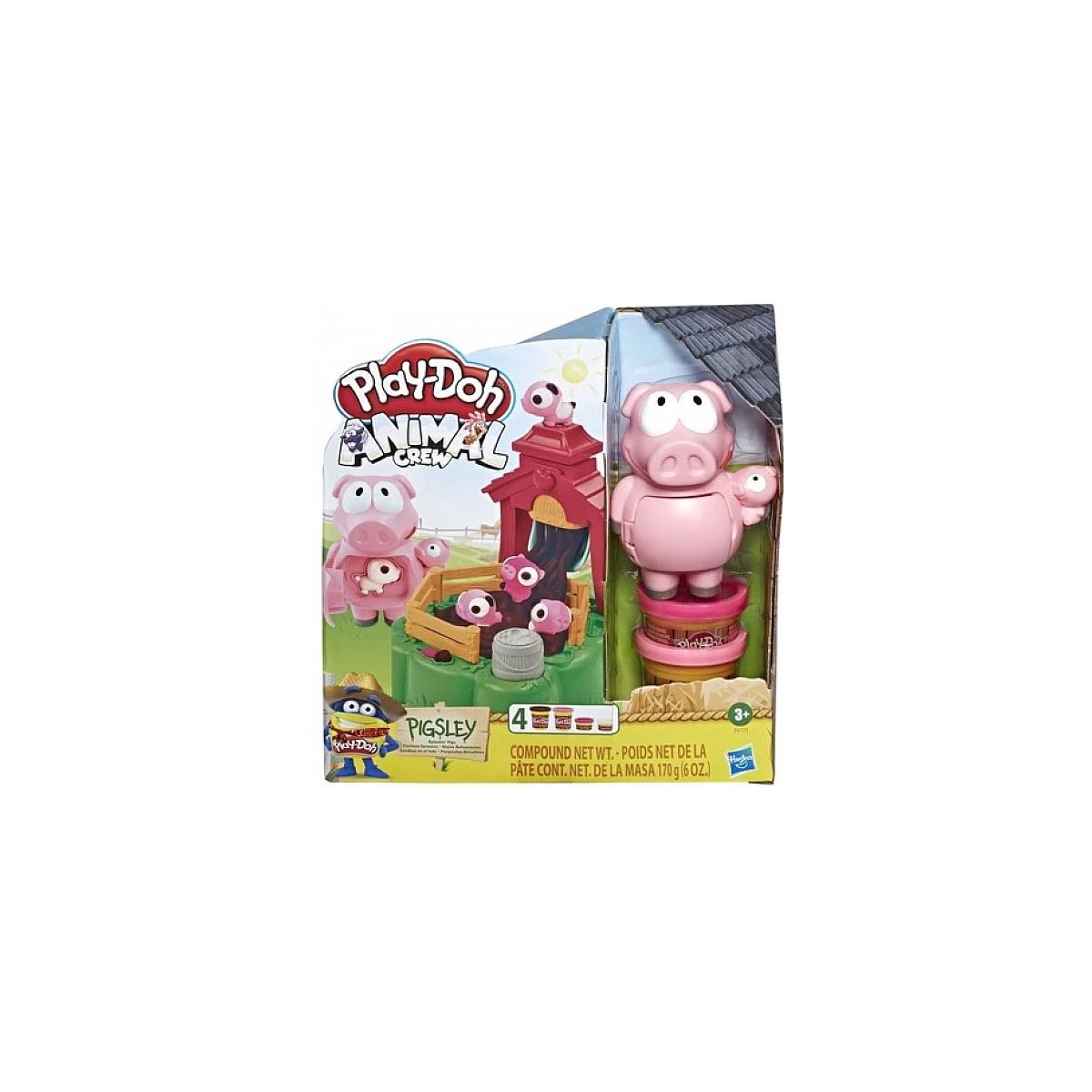Play-Doh Animal Crew Plumes En Folie - Pâte à Modeler Poule Qui Pond Et Caquette - Dès 3 Ans