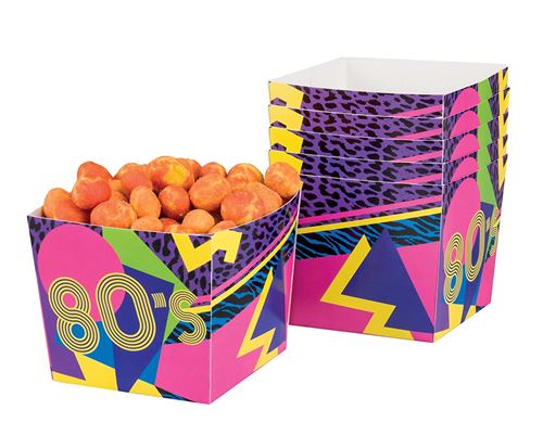 Boland 44609 – Set de 6 Bols années '80, multicolore