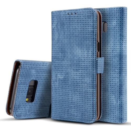 Galaxy S8 + / G955 Housse Etui Cuir PU Géométrique Bleu ALS52513