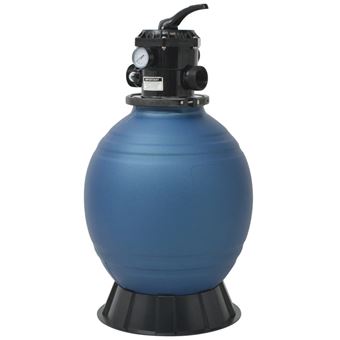 vidaXL Filtre à sable pour piscine avec vanne 6 positions Bleu 460 mm - Accessoires  piscines spa et jacuzzis à la Fnac