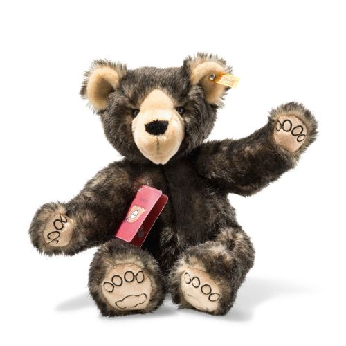 Steiff- Around The World Bears Ours Teddy Globe-Trotter Tom Peluche, 022135, Brun Foncé Chiné