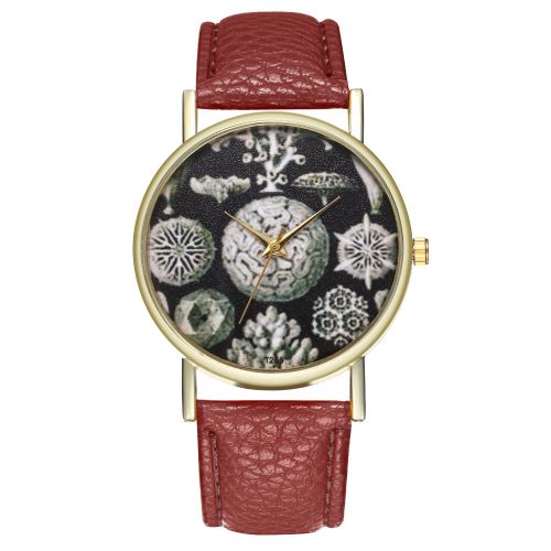 Hommes de mythologie créature rétro style bracelet en cuir dames montre pour hommes montre à quartz T258-Acafé