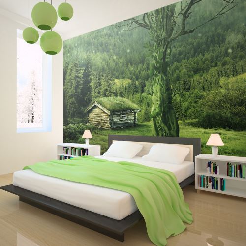 350x270 Papier peint Arbres et Forêt Paysages Moderne Green seclusion