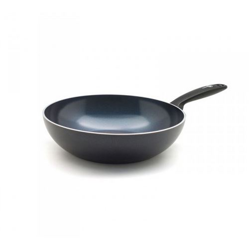 wok en aluminium 28cm noir - cc001695-001