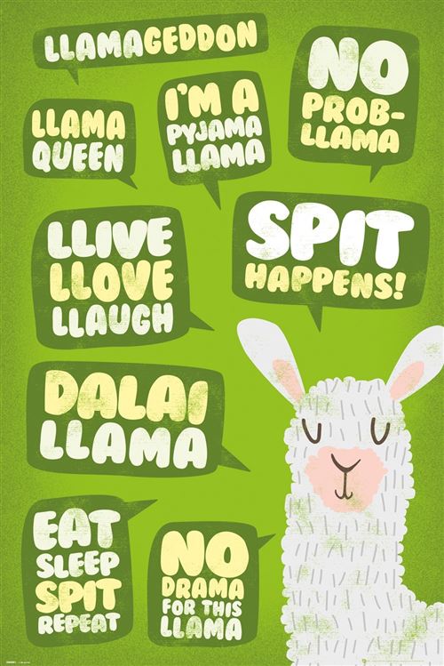 Affiche Maxi Llama Cites 61x91.5cm