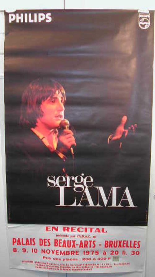 Serge LAMA - 78x144 cm - AFFICHE / POSTER