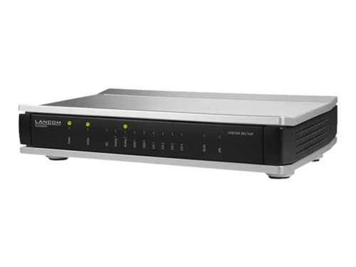 LANCOM 883 VoIP - Draadloze router - DSL-modem - 4-poorts switch - ISDN, GigE - 802.11a/b/g/n - VoIP-telefoonadapter