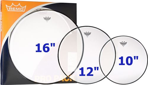 Remo PP-1412-BE - Pack peaux 10''-12''-16'' - Emperor sablée