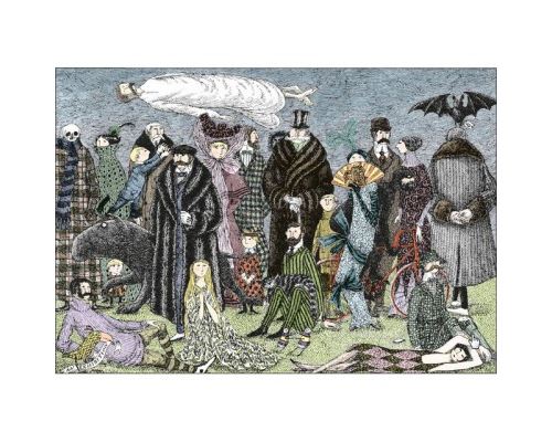 Puzzle 1000 Pièces : Edward Gorey : Oeuvre sans titre, Pomegranate