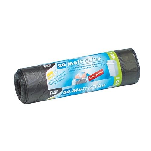 Papstar sac poubelle, filme pehd, gris, 75.00 x 65.00 x 75.00 cm