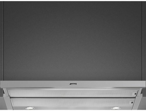 Smeg KSET900XE - Hotte - Téléscopique - largeur : 89.8 cm - profondeur : 30 cm - evacuation & recyclage - inox satiné
