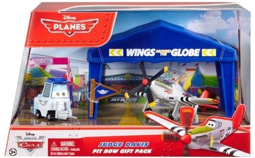 Disney planes 2 : avion gris judge davis - garage - stand de course pack 72 n°bdc01 - cars