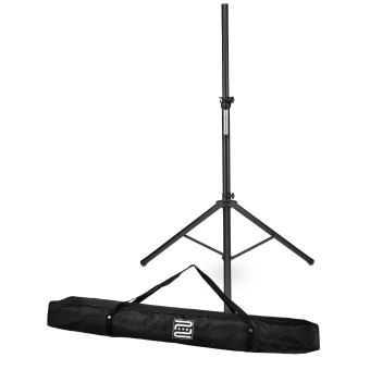 Paire De Supports D'enceinte Pronomic SPS-5S - Trépied Bas En Acier, Hauteur Réglable 67-120cm, Charge Max 50kg