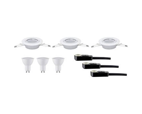 Spot encastrable ampoule led gu10 nice price 3957 blanc chaud 9 w blanc set de 3