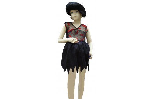 Deguisement fille : sorciere 5 a 6 ans - robe - costume halloween - enfant