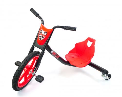 BIBEE Drift Rider 360 - Tricycle Vélo 3 Roues Enfant - Rouge/Noir - Tricycle