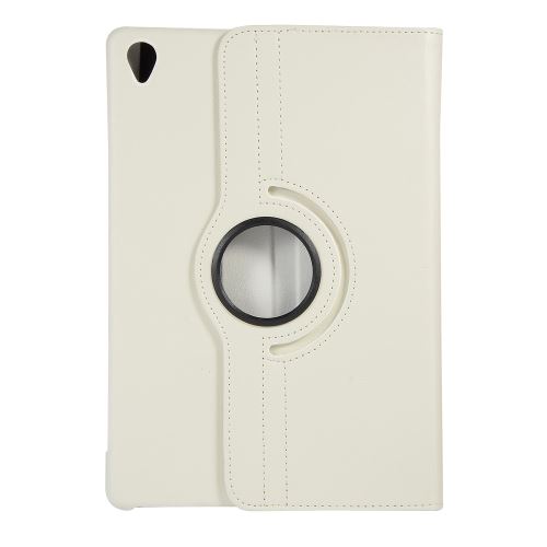 WISETONY® Etui PU cuir Coque Housse rotative 360°pour HAUWEI M6 10.8 - Blanc