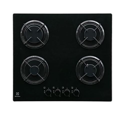 ELECTROLUX Table de cuisson &agrave; gaz - 7700W - 4 foyers - Noir
