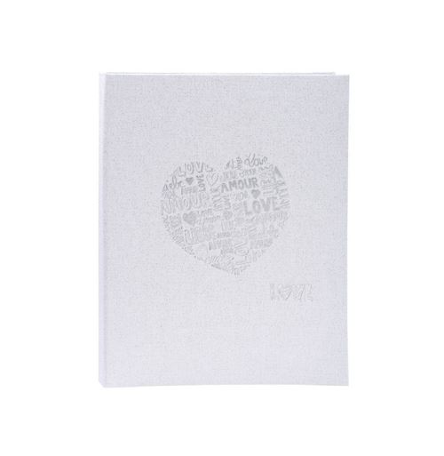Livre d'or Just Married 100 pages - 27 x 22 cm - Blanc