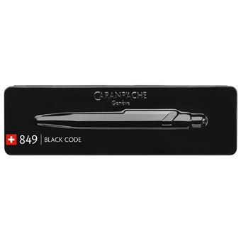 Stylo bille 849 Black Code avec étui Slim Pack - Caran d'Ache