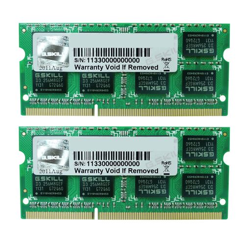 16 Go DDR3-1600 (2x 8 Go) mémoire PC portable