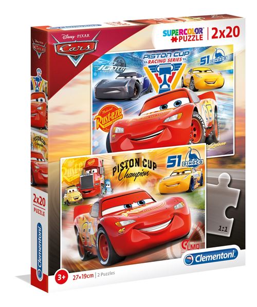 Clementoni puzzle Cars Racing Series 20 pièces 2 pièces