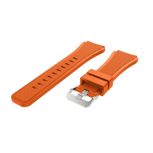Bracelet en silicone pour SAMSUNG galaxy Watch 46mm Gear S3 Orange Montre connectee Achat prix fnac