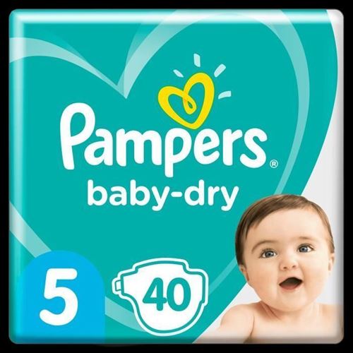 Pampers Baby-dry Taille 5, 40 Couches