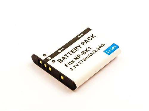 Batterie compatible SON NP-BK1, Li-ion, 3,7V, 770mAh, 2,8Wh