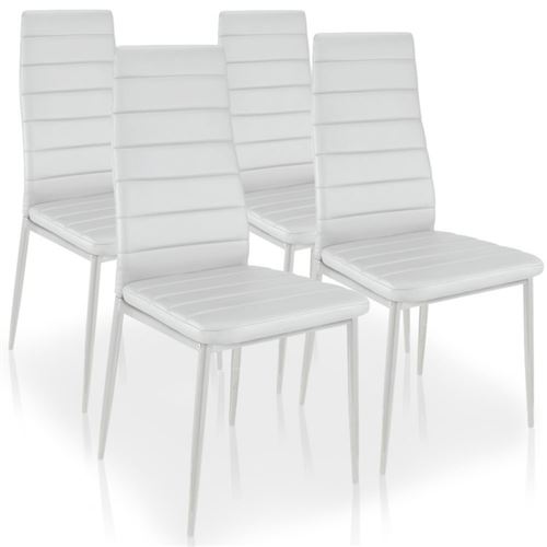 Paris Prix - Lot De 4 Chaises Design kaïus 95cm Blanc