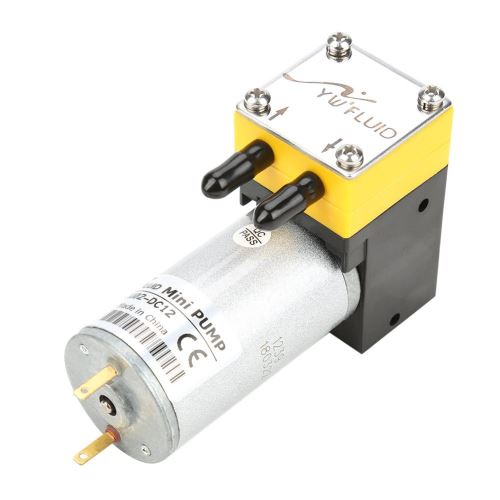 Pompe à eau auto-amorçante à vide à micro-diaphragme à moteur à courant continu 12V 0.4-1L / min