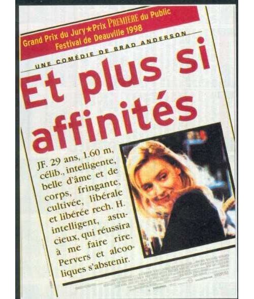 Et Plus Si Affinités AFFICHE CINEMA ORIGINALE