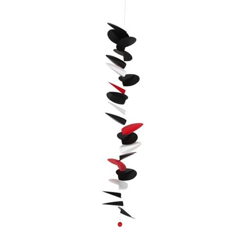 Mobile Turning leaves, rouge/noir/blanc