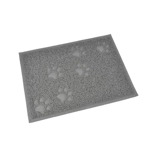 CODICO 6TAP002GR Tapis de Liti&egrave;re Rectangle Impression Patte pour Chat